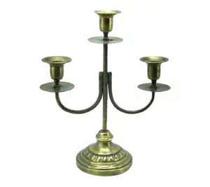新的最优质家居装饰3臂金属铁烛台派对装饰烛台最新设计的蜡烛柱