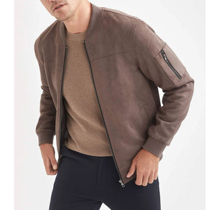 Custom Logo Men's Bomber Jacket Winter New Style Baseball with Chenille Embroidery Patch <b>Canvas</b> <b>Long</b> Length - Product Image 1