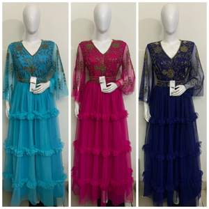 Vestido Largo de Fiesta de Tela de Red Natural, Estilo Bohemio, Sexy y Dulce para Mujer, de Magnífica Calidad - Product Image 2