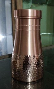 Pure Copper Eco-Friendly Anti-Oxidant Water Bottle with Leakproof Lid for Outdoor Use - Product Image 2
