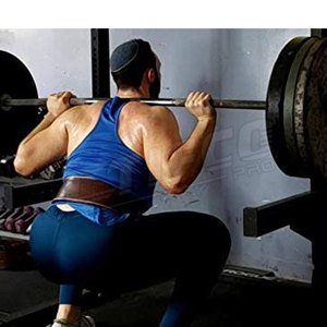 Cinturón de levantamiento de pesas de gimnasio resistente ajustable personalizado para hombres y mujeres cuero PU color y tamaño personalizados - Product Image 5