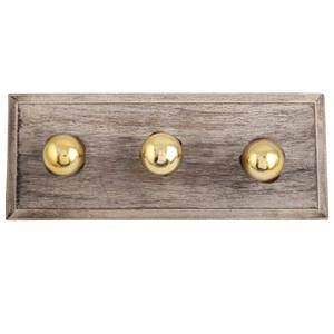 Gancho de madera para colgar ropa, colgador decorativo hecho a mano con 3 ganchos de cristal dorado para baño, cocina, dormitorio, venta al por mayor - Product Image 1