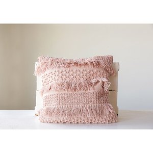 Romantique Boho rose jeter taie d'oreiller à la main géométrique Animal housse de coussin mousse à mémoire gonflable écologique chambre mariage - Product Image 6