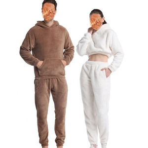 Traje de lana sherpa de alta calidad, logo personalizado, venta al por mayor - Product Image 1