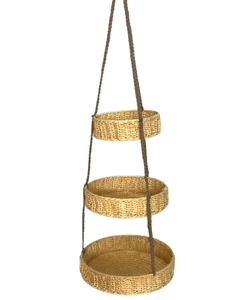 Mejor venta de mimbre Natural hecho a mano, cesta de almacenamiento de algas marinas maceta jardinera colgante cesta colgante - Product Image 1