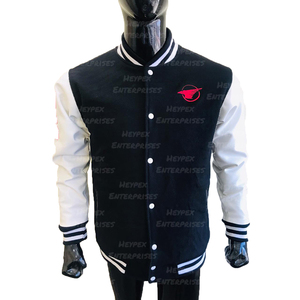 2025 haute qualité personnalisé hommes décontracté surdimensionné respirant en cuir Baseball Varsity veste avec col montant pour les tendances d'hiver - Product Image 6