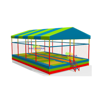 Parc de Trampoline Junior amusant pour enfants à rebond-Trampoline Junior huit toitures-fabrication de Trampoline turcs