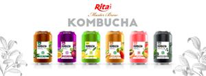 Bon pour La Santé 330ml alu court peut Rita Kombucha Fermenté Thé Boisson - Product Image 6