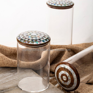 ขวดอะคริลิกสำหรับใส่ช็อกโกแลตอะคริลิค,ขวดโหลไม้สำหรับตกแต่งห้องครัวบ้านโดย CRAFTSY HOME - Product Image 1