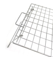 Grille de cuisson pliable pour foyer de camping, grille de cuisson portable pour foyer de camping, grille de cuisson en acier inoxydable 304 avec pieds réglables