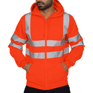 Sweat-shirt à capuche haute visibilité pour sécurité, de travail, réfléchissant, nouveau Design, classe 3, à capuche haute visibilité - Product Image 5