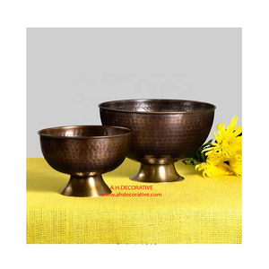 Maceta y Florero de Metal Bronce Antiguo para Decoración del Hogar, Bodas y Fiestas, Florero Decorativo Navideño en Oferta - Product Image 5