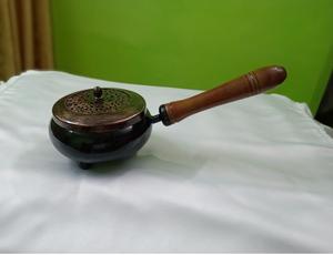 BRASS ANTIQUE <b>INCENSE</b> BURNER WITH UNIQUE DESIGNED <b>CHURCH</b> SUPPLIES - Product Image 3