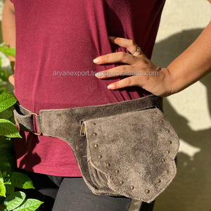 Cinturón de cuero hecho a mano con múltiples bolsillos, cinturón de cuero - Product Image 3