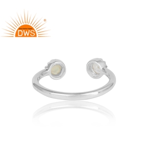 Opale éthiopienne naturelle et Quartz, pierre précieuse, en argent Sterling 925, fabrication de bijoux, nouvelle collection - Product Image 4