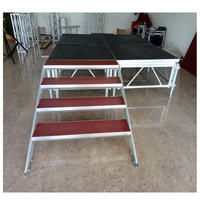 1.22x1.22m 1x2m luxueux extérieur en aluminium marionnette plate-forme de scène Mobile réglable en vente