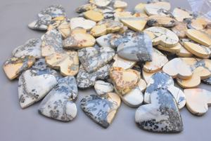 ¡Mejor calidad! Maligano-gemas sueltas en forma de corazón, jaspe, gema semipreciosa, corazón de cristal - Product Image 2