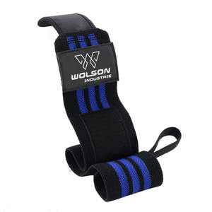 Muñequeras personalizadas para fitness, muñequeras para levantamiento de pesas, muñequeras transpirables multicolores para gimnasio, muñequeras con ajuste cruzado. - Product Image 2