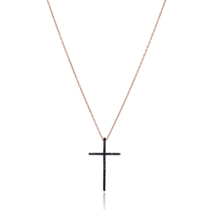 De Zircon negro diseño bien collar turco venta al por mayor collar hecho a mano 925 joyería de plata esterlina - Product Image 1
