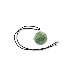 Green Agate Ya Reiki Pendants Buy Engraved Stone Pendants