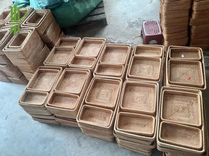 Naturel Plateau En Rotin À La Main Panier De Rangement Pour Salle De Bains Et Cuisine Décor À La Maison - Product Image 6