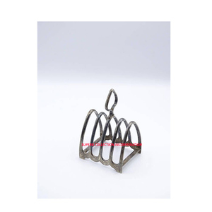 Porte-toasts vintage en métal et acier inoxydable, porte-pain pour la cuisine, l'hôtel, le restaurant, le stockage des épices, etc. - Product Image 1