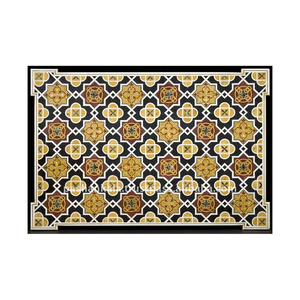 Mosaico de mármol hecho a mano, mesa de comedor bonita - Product Image 1