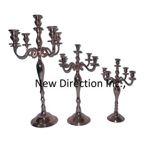 Bougeoir candélabre pliant de haute qualité Style Unique décoration de fête de mariage support de bougie décoratif fait à la main - Product Image 1
