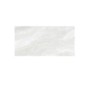אפקט שיש לבן מלוטש מזוגג אריחי רצפת פורצלן גוף מלא 600x1200 מ""מ
