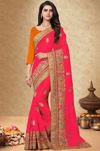 Saree de trabajo con bordado para mujer, nuevo diseñador, alta calidad - Product Image 3