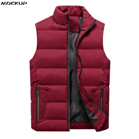 Gilet matelassé d'hiver pour homme, logo personnalisé, léger, rembourré en coton, sans manches, décontracté, vintage, imperméable, réversible, chaud, pour l'extérieur
