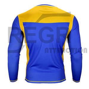 Chemises de sport de Compression, surf à manches longues, Logo personnalisé UV BJJ Rashguard MMA Sublimation hommes éruption Guard DHL Sublimation FEDEX OEM - Product Image 4