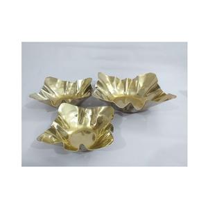 Cuenco decorativo de acero inoxidable, cuenco de lujo único hecho a mano para servir frutas secas, frutas, vintage, moderno e informal - Product Image 5