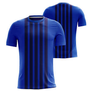 2022 camiseta personalizada de manga corta informal con cuello redondo de poliéster 100% para hombre, Camiseta de punto transpirable, superventas, estampado sublimado de Color sólido - Product Image 3