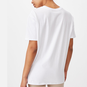 คอลเลคชั่นเสื้อยืดสีขาวแบบใหม่ ดีไซน์ใหม่ ผลิตตามสั่ง ผ้าฝ้าย 100% สำหรับผู้หญิงและเด็กสาว - Product Image 3