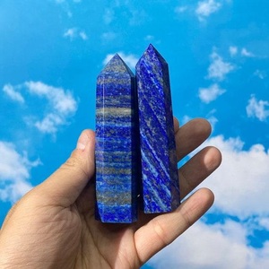 Hermosa mejor calidad natural pulida azul lapislázuli cristal y torre de ágata puntos de Torre/obelisco LAPIS LAZULI - Product Image 3