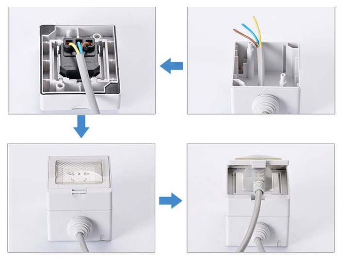 Source Factory Weatherproof Wall Switch Socket IP55 BS 2-Year Warranty ...