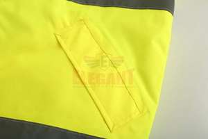 Veste de sécurité réfléchissante personnalisée pour hommes avec poche Veste de sécurité nouvelle arrivée hommes portent des vestes de sécurité avec logo personnalisé - Product Image 6