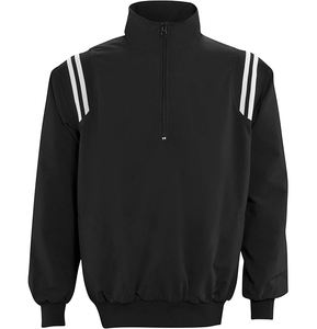 Chaqueta de Árbitro de Sóftbol para Adultos, con Cierre Completo, Diseño Sólido, Franjas en los Hombros, Tela de Lona Transpirable, Reversible, Tallas Grandes - Product Image 4