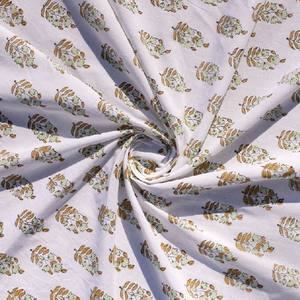 Rosewood and Sea Pink Olive Green Block Print Fabric Running Sewing Fabric Scarves Decorative Fabric - Product Image 5