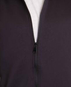 Ensemble de vêtements de gymnastique deux pièces, survêtement pour hommes noir et blanc sur le côté, vente en gros - Product Image 4