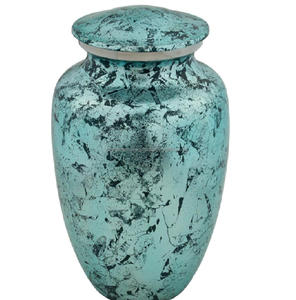 Urnes de crémation pour adultes en laiton les plus vendues et de haute qualité avec marbre bleu fini pour les cendres humaines de la maison funéraire - Product Image 5
