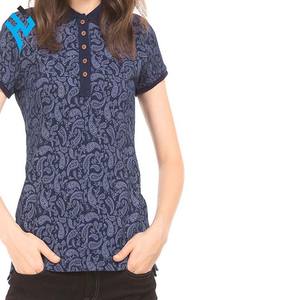 Custom Summer Slim Fit Printed <b>Women</b> Casual <b>Polo</b> <b>Shirt</b> - Product Image 1