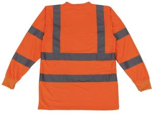 T-shirt POLO à manches longues léger personnalisable pour la course de nuit d'automne Tissu réfléchissant respirant Tops actifs personnalisés - Product Image 4