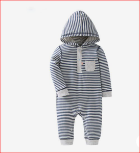 Mameluco de bebé de algodón orgánico mameluco de bebé acanalado infantil de algodón orgánico - Product Image 1