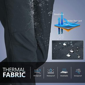 Women's Winter Waterproof Windproof Trousers High Quality Elastic Pants with Lace Beading and Painted Decoration Wholesale - Product Image 2