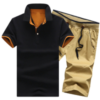 Vêtements Décontractés d'Été pour Hommes, Ensemble de Survêtement 2 Pièces Homme: Chemises et Shorts, Tenue de Sport