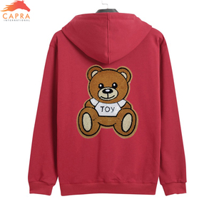 Sweat-shirts d'hiver pour hommes en chenille brodée avec logo personnalisé, impression numérique, coupe-vent et écologiques - Product Image 5