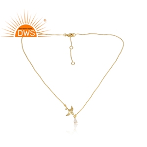 Collar de Latón chapado en oro con piedras preciosas de arcoíris, joyería al por mayor - Product Image 2
