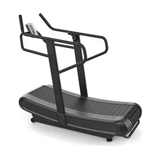 Mesin Treadmill Lari Lengkung Manual Pro Terbaru untuk Penggunaan Gym/Rumah